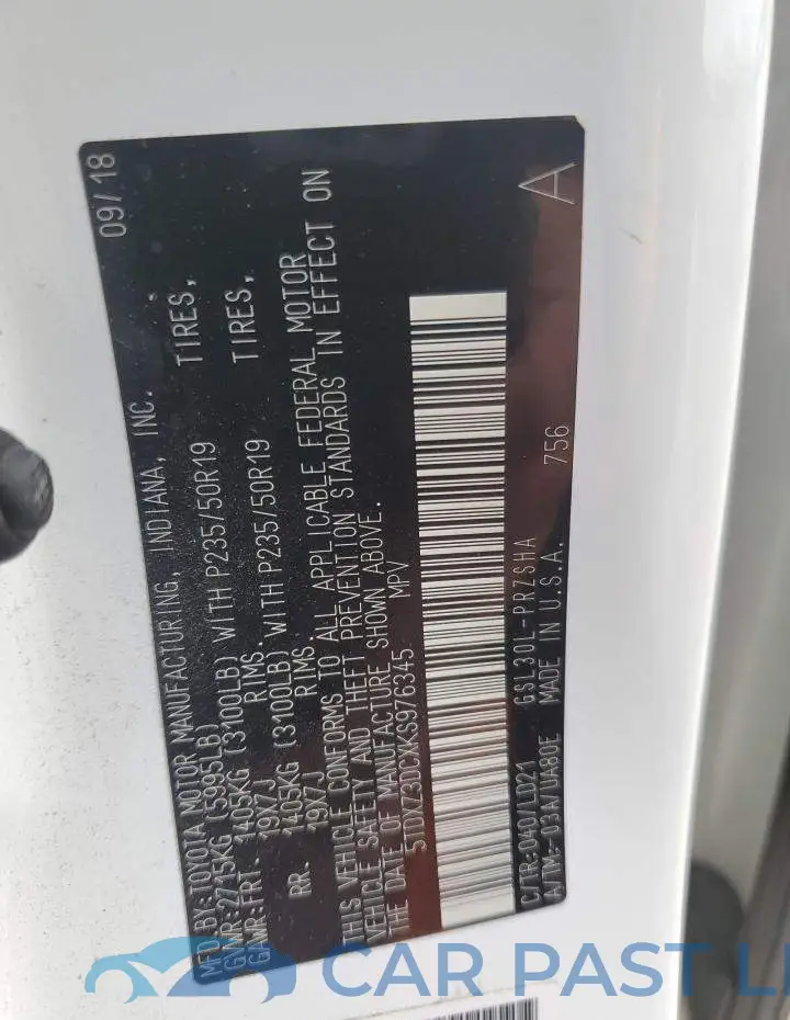 5TDXZ3DCXKS976345# 12