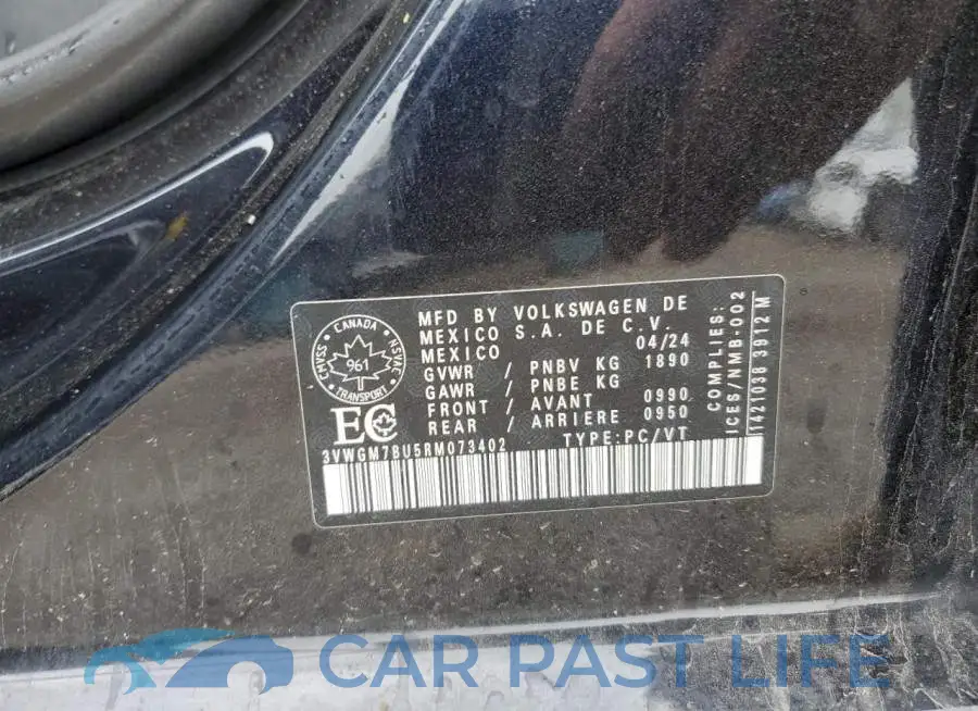 3VWGM7BU5RM073402# 12