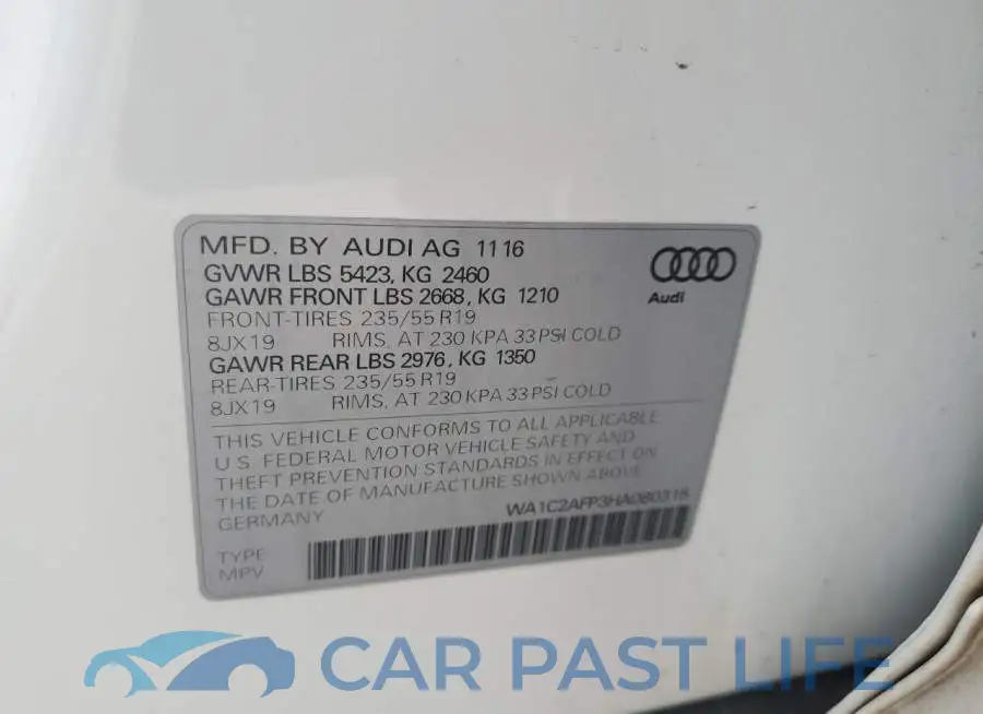 WA1C2AFP3HA080315# 13