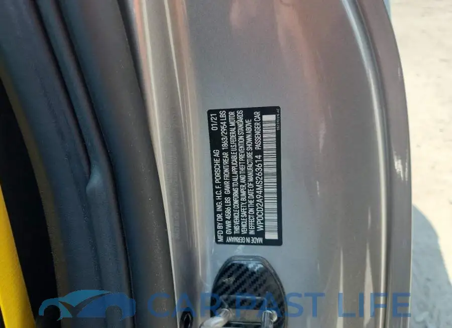 WP0CD2A94MS263614# 12