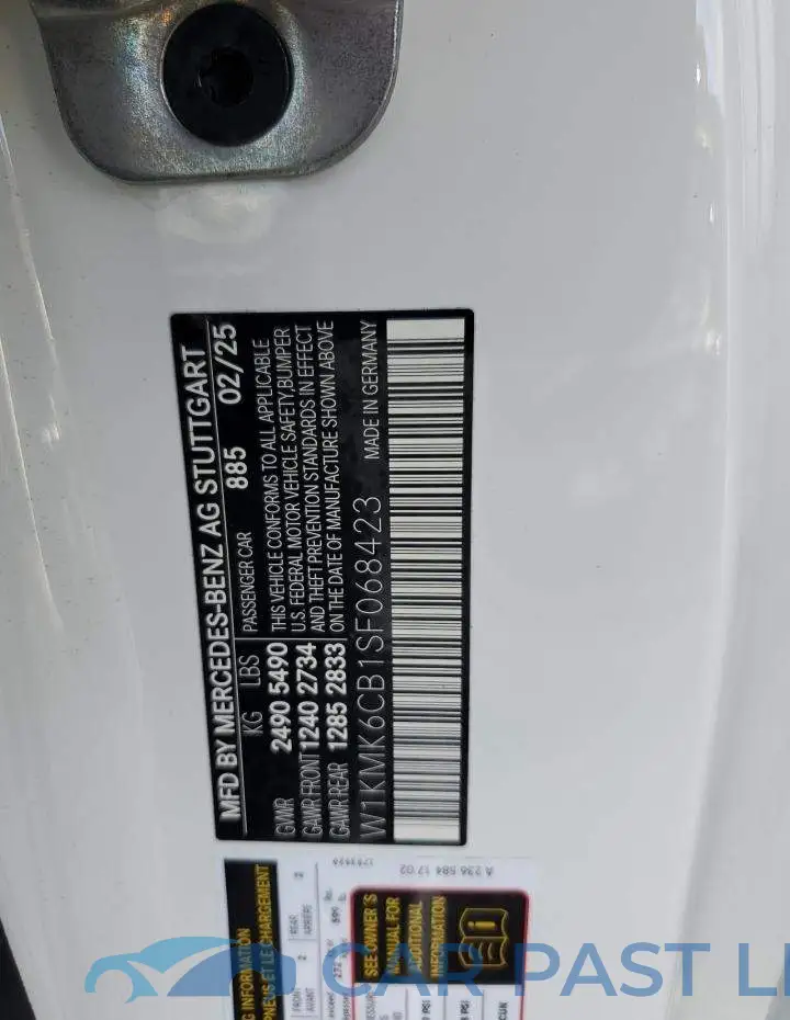 W1KMK6CB1SF068423# 12