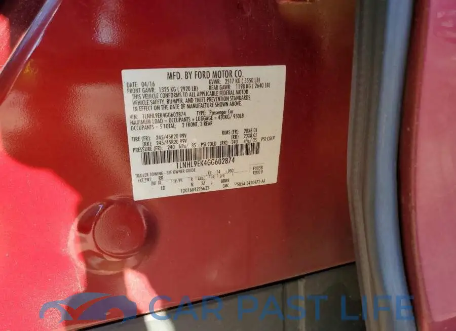 1LNHL9EK4GG602874# 12