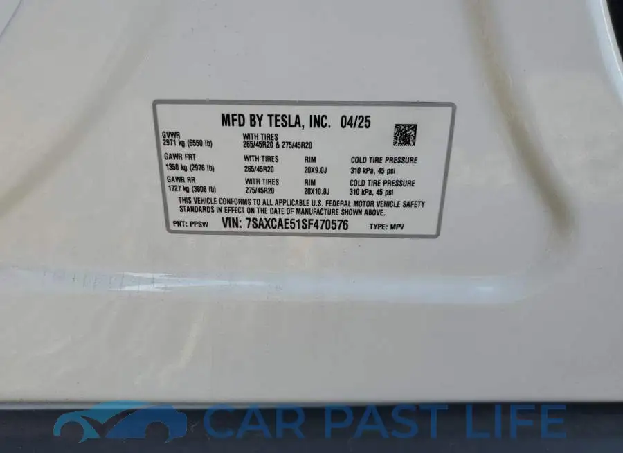 7SAXCAE51SF470576# 13