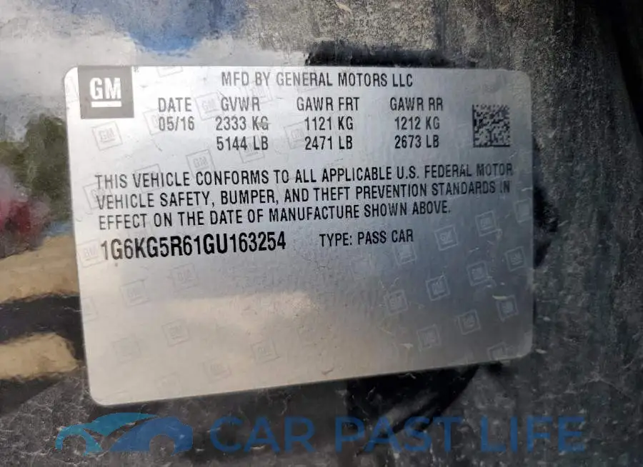 1G6KG5R61GU163254# 13