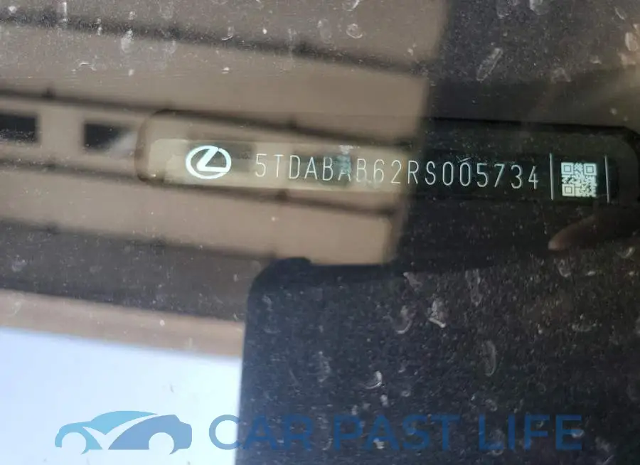 5TDABAB62RS005734# 12