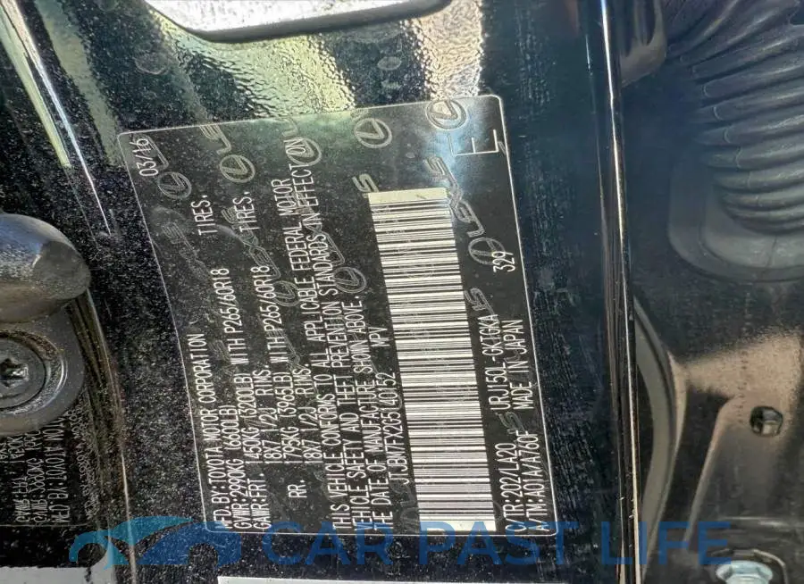 JTJBM7FX2G5140152# 13