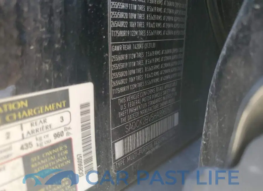 SADCK2BV5HA896057# 12