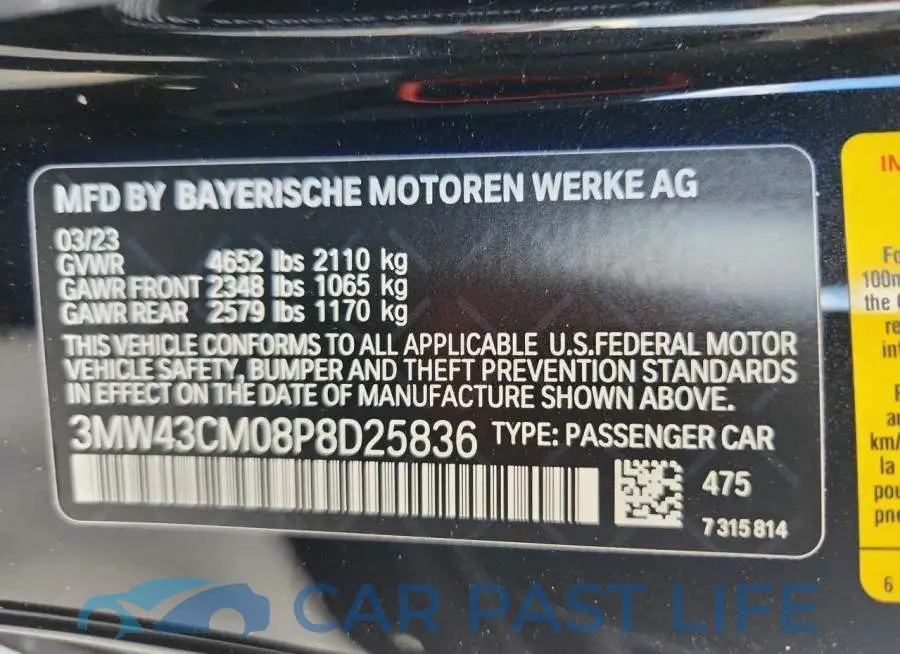3MW43CM08P8D25836# 12