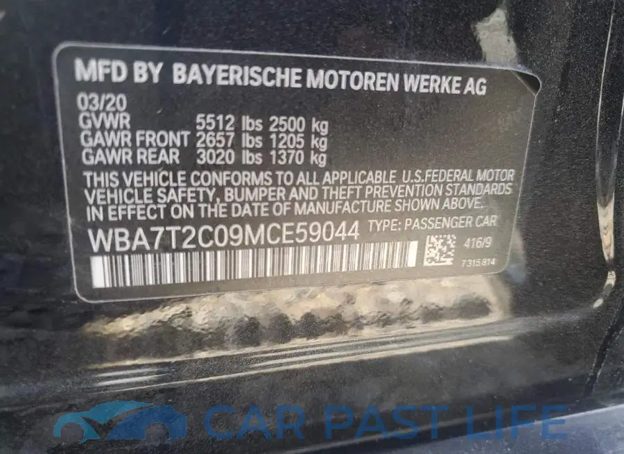 WBA7T2C09MCE59044# 12