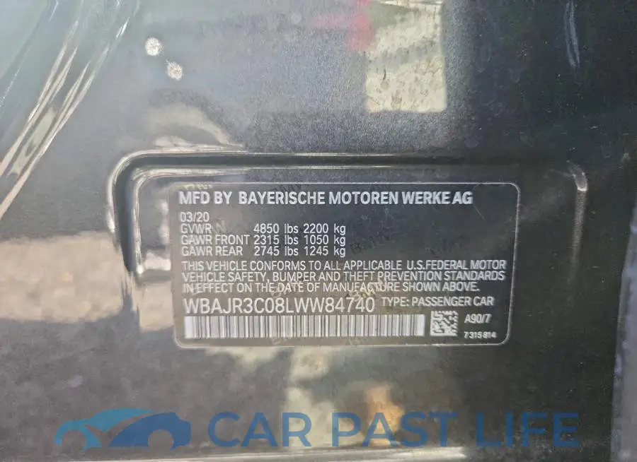 WBAJR3C08LWW84740# 12