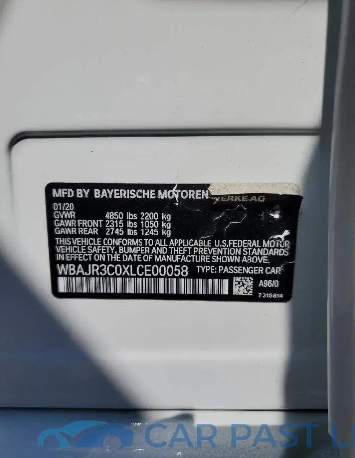 WBAJR3C0XLCE00058# 12