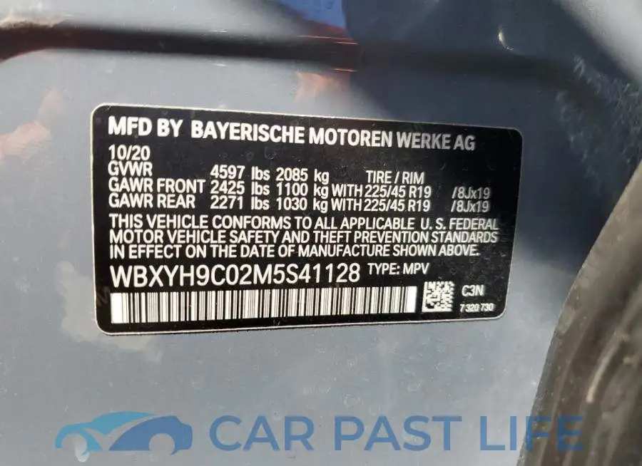 WBXYH9C02M5S41128# 12