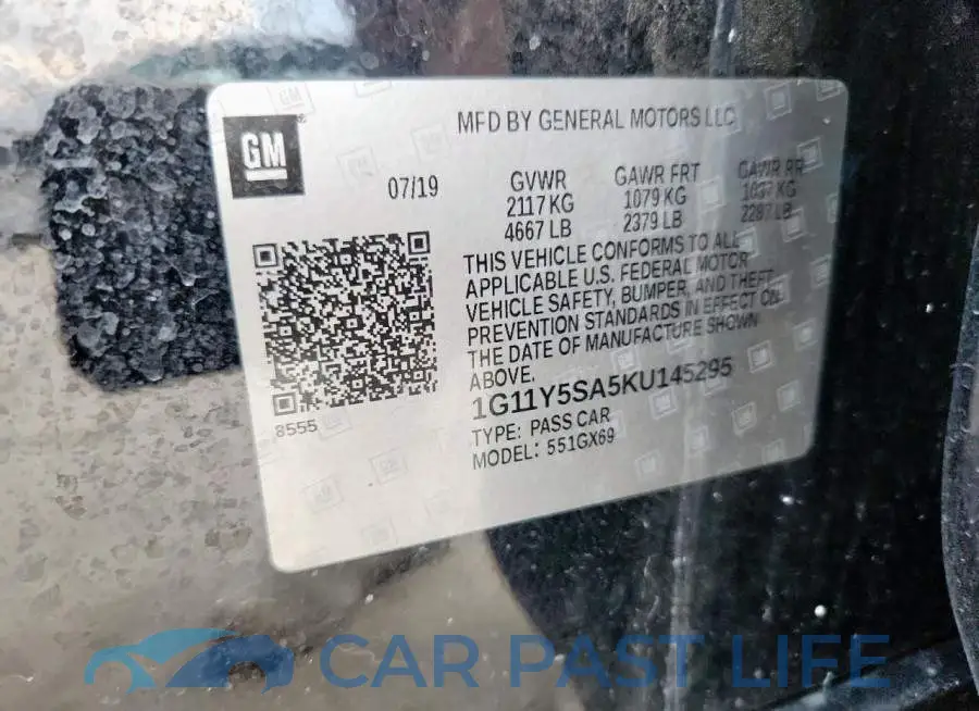 1G11Y5SA5KU145295# 13