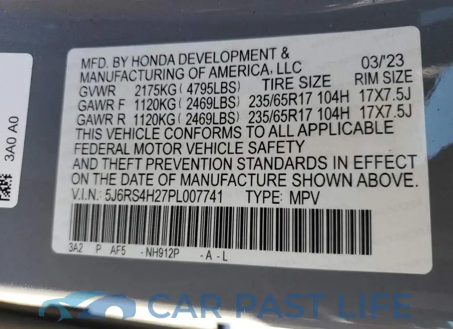 5J6RS4H27PL007741# 14