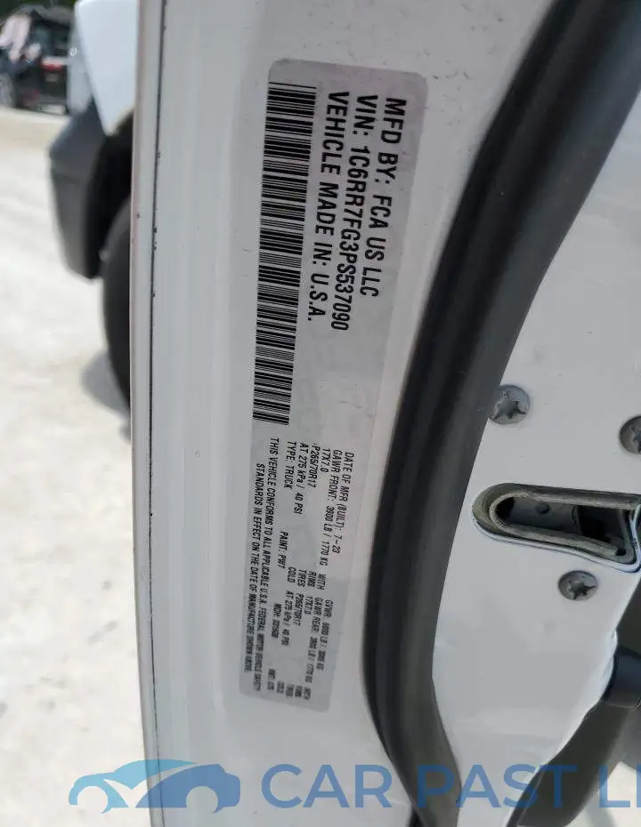 1C6RR7FG3PS537090# 12