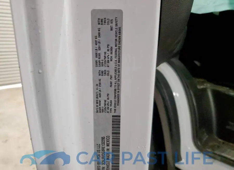 3C6LRVDG8RE132295# 13