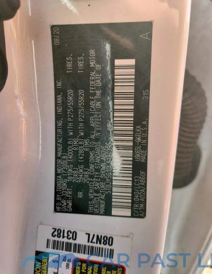 5TDJY5G10LS180395# 13