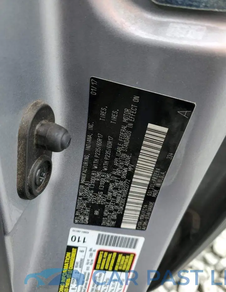 5TDKZ3DC1HS822772# 13