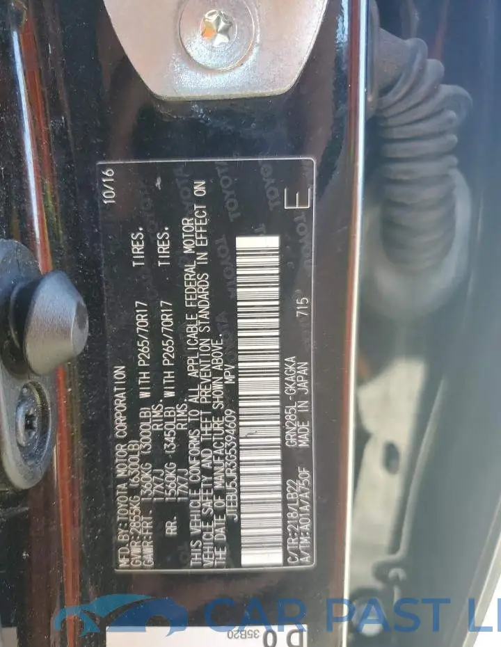 JTEBU5JR3G5394609# 12