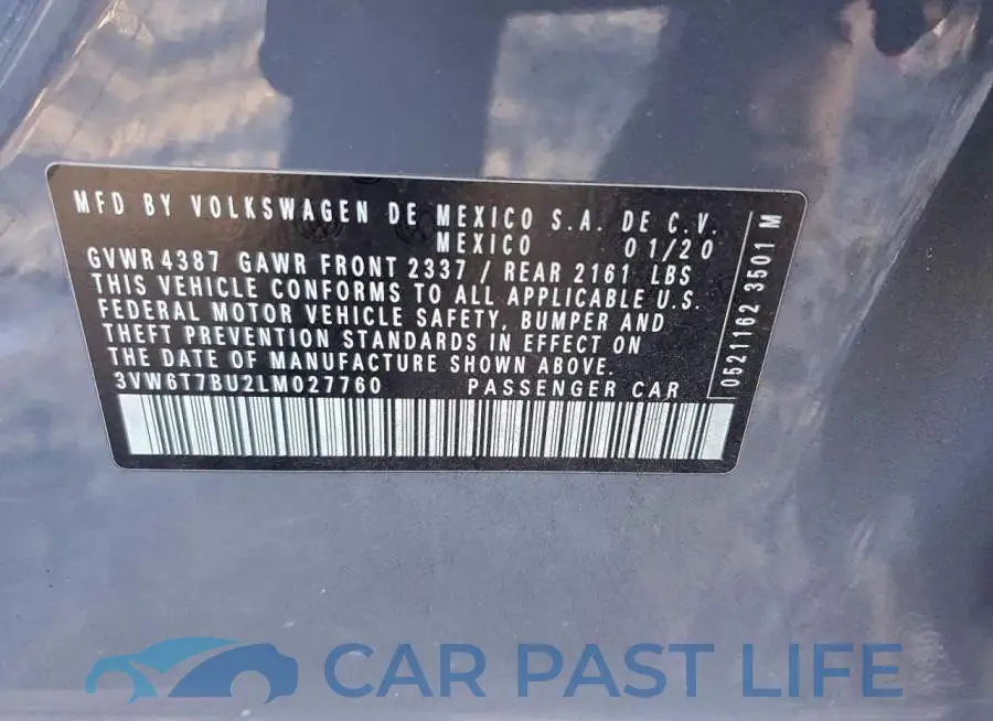 3VW6T7BU2LM027760# 13