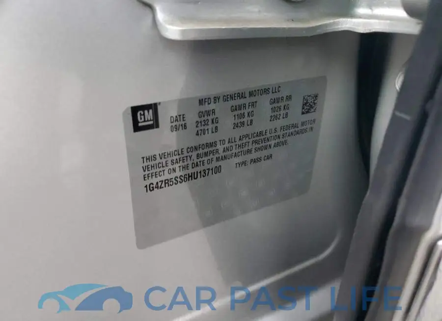 1G4ZR5SS6HU137100# 12