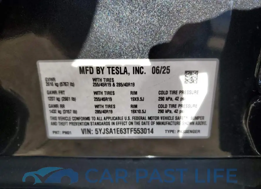 5YJSA1E63TF553014# 12