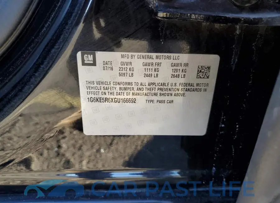 1G6KE5R6XGU166692# 13