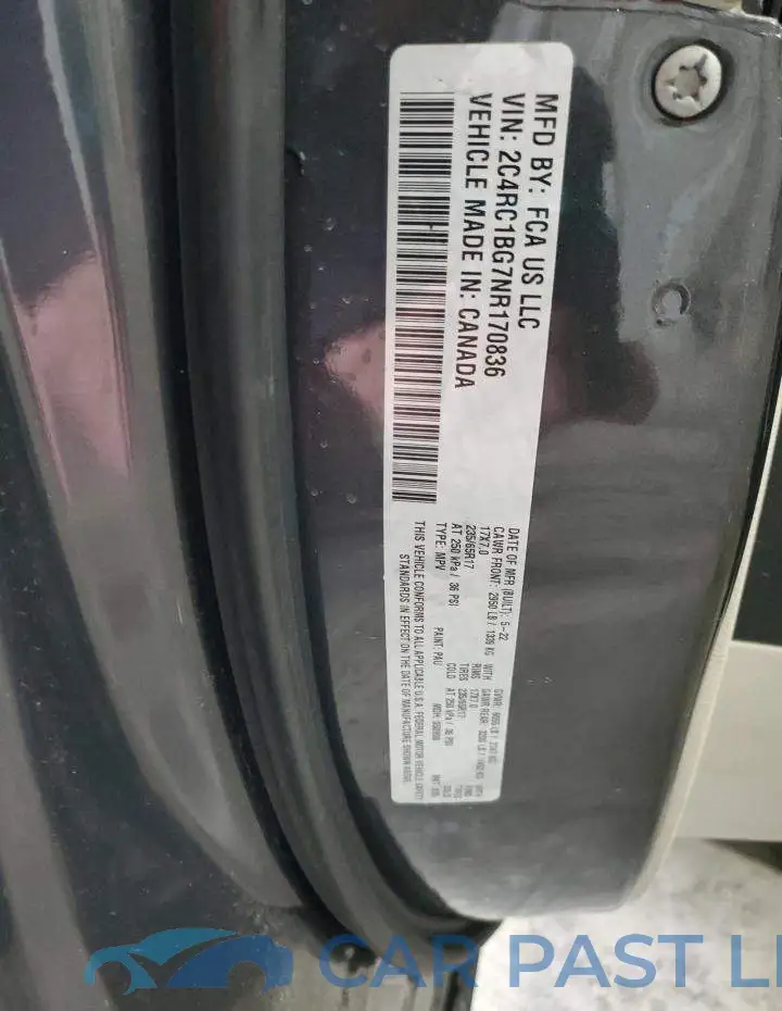2C4RC1BG7NR170836# 13