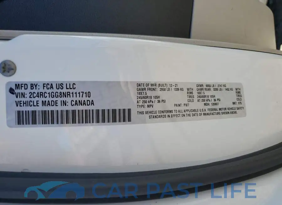 2C4RC1GG8NR111710# 13