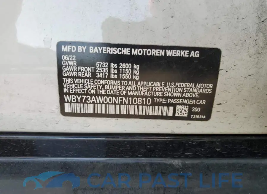 WBY73AW00NFN10810# 12