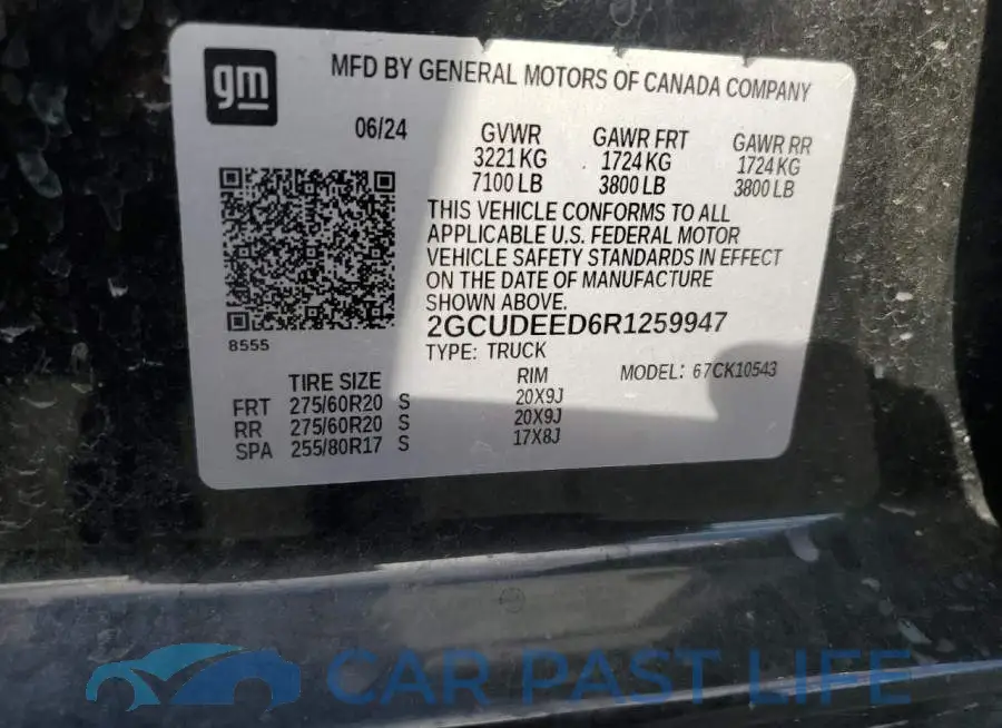 2GCUDEED6R1259947# 12