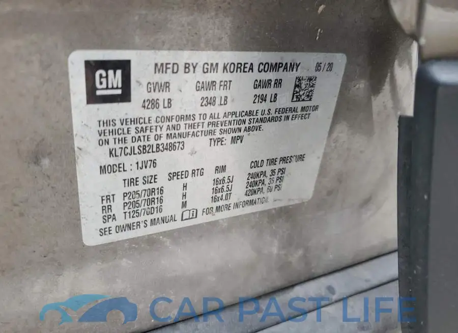 KL7CJLSB2LB348673# 13