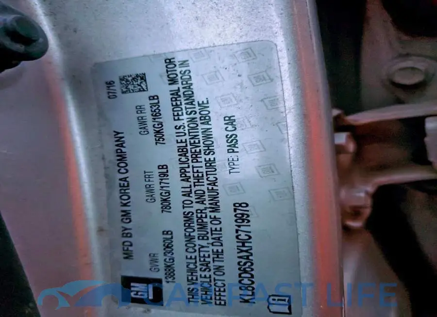 KL8CD6SAXHC719978# 12