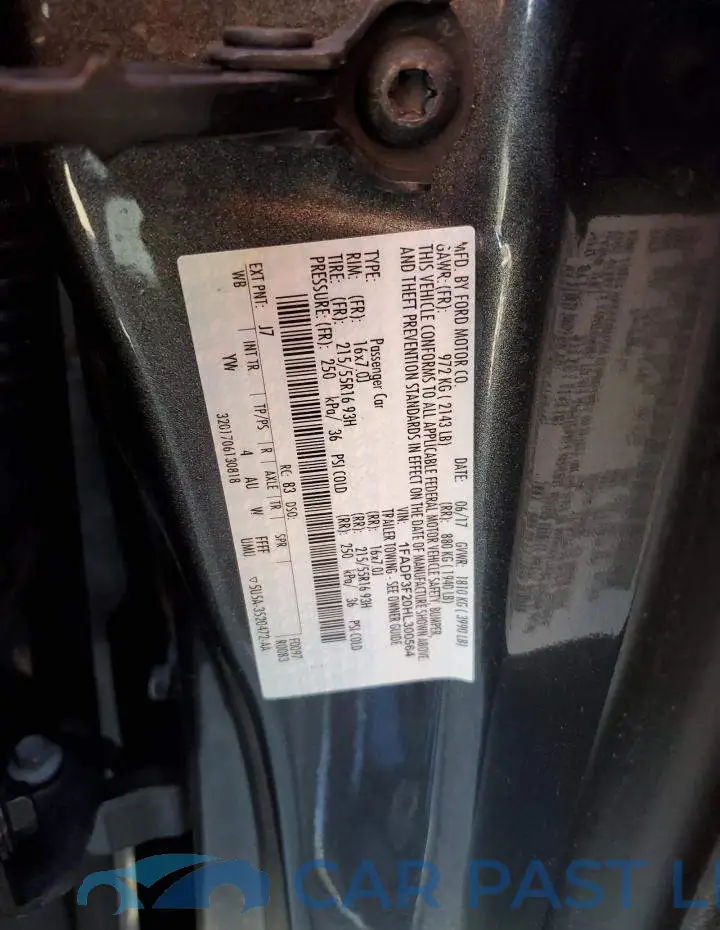 1FADP3F20HL300564# 12