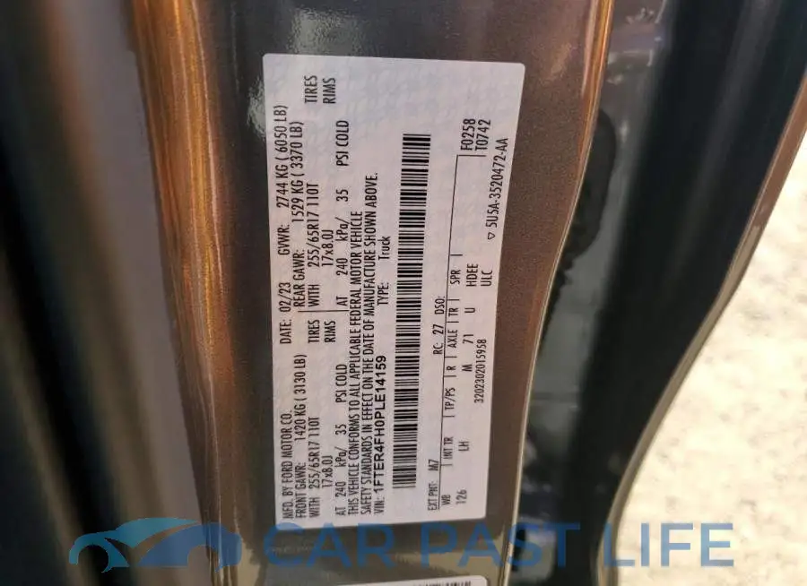 1FTER4FH0PLE14159# 13