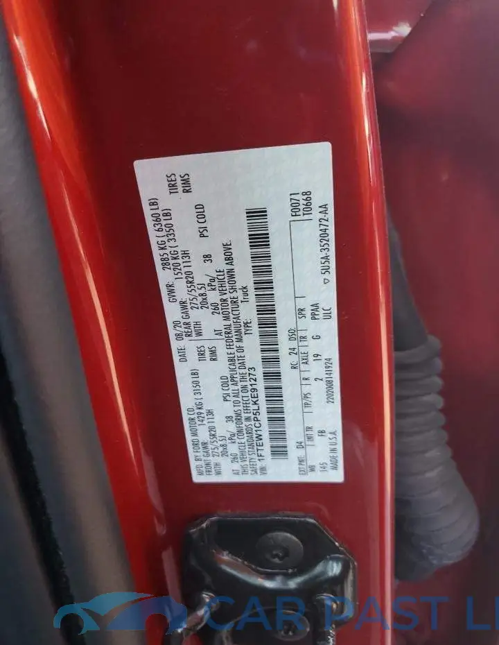 1FTEW1CP5LKE91273# 13