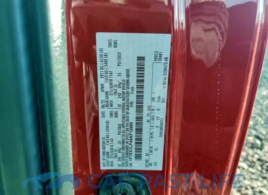 1FTEX3LP4SKF12895# 12