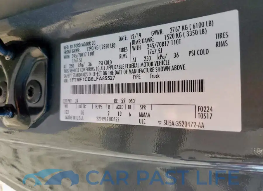 1FTMF1CB6LFA85527# 13