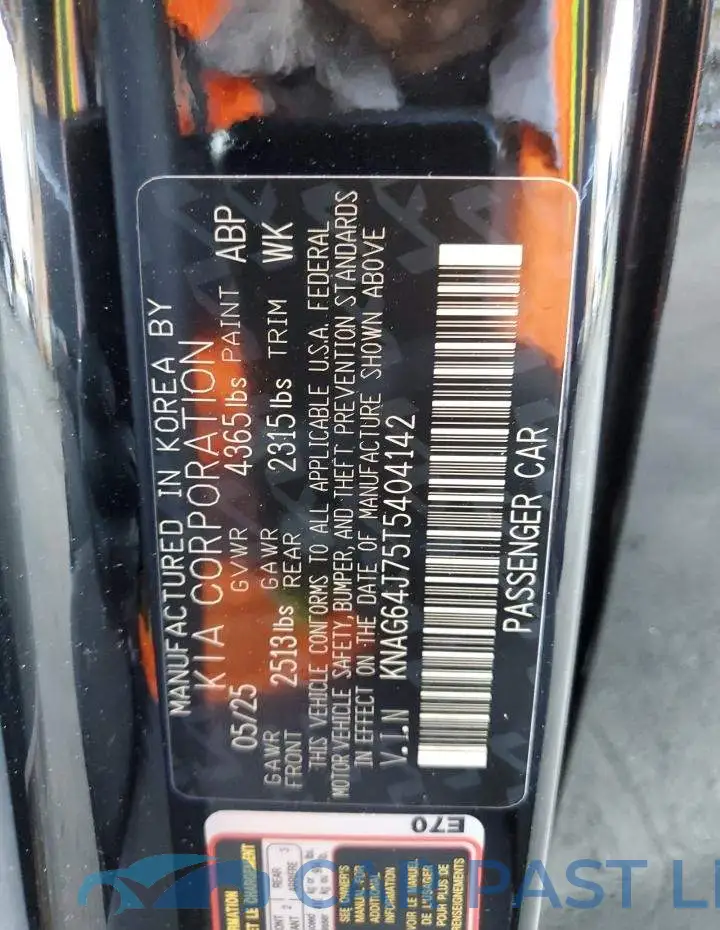 KNAG64J75T5404142# 13