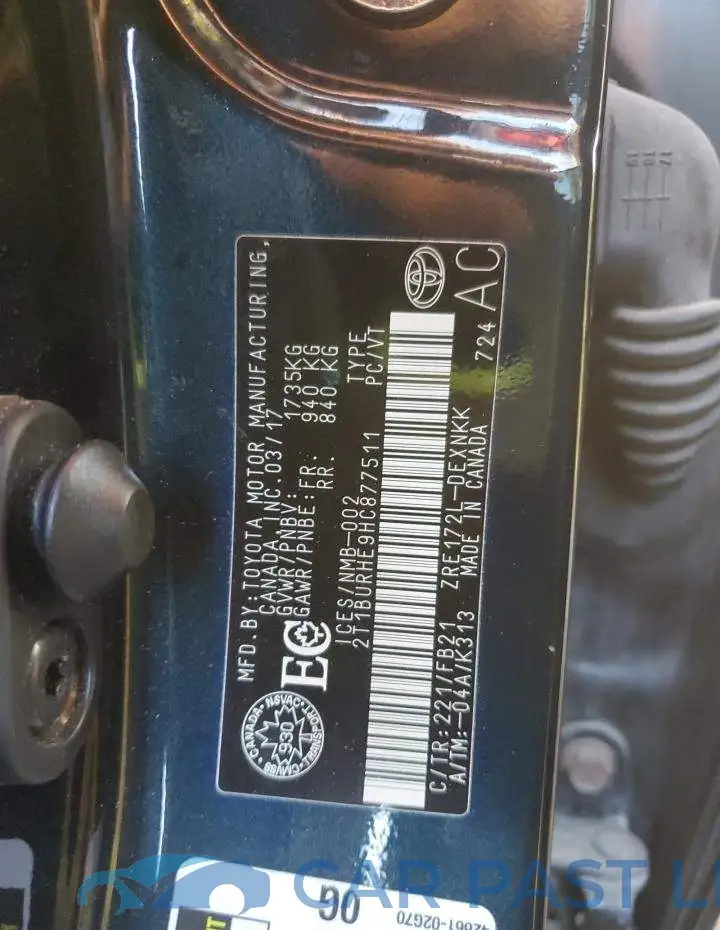 2T1BURHE9HC877511# 13