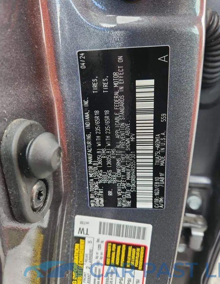 5TDKDRBH4RS557301# 13
