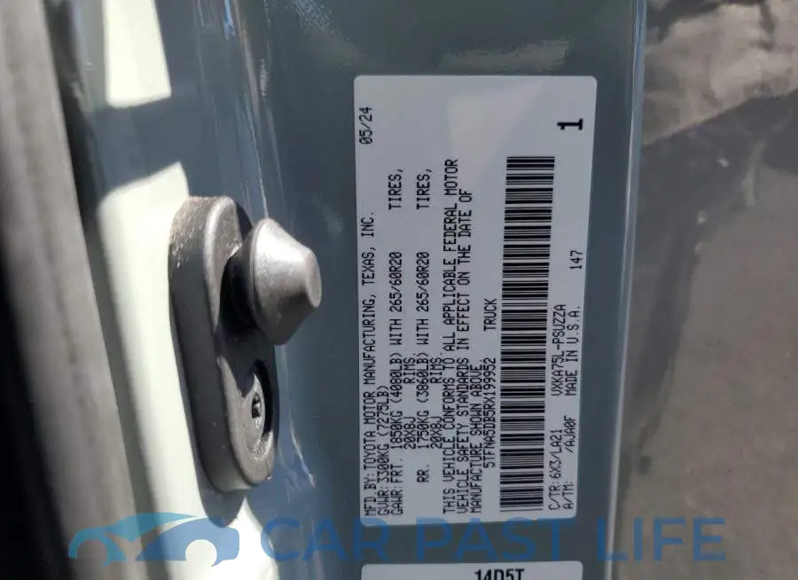 5TFNA5DB5RX199952# 12