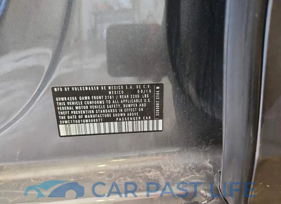 3VWC17AU1GM506977# 12