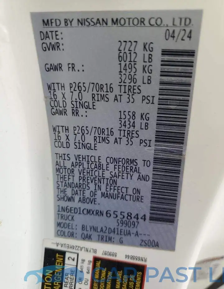 1N6ED1CMXRN655844# 12