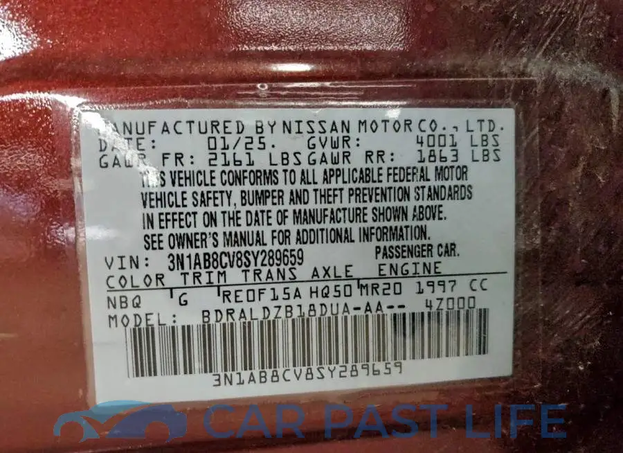 3N1AB8CV8SY289659# 13