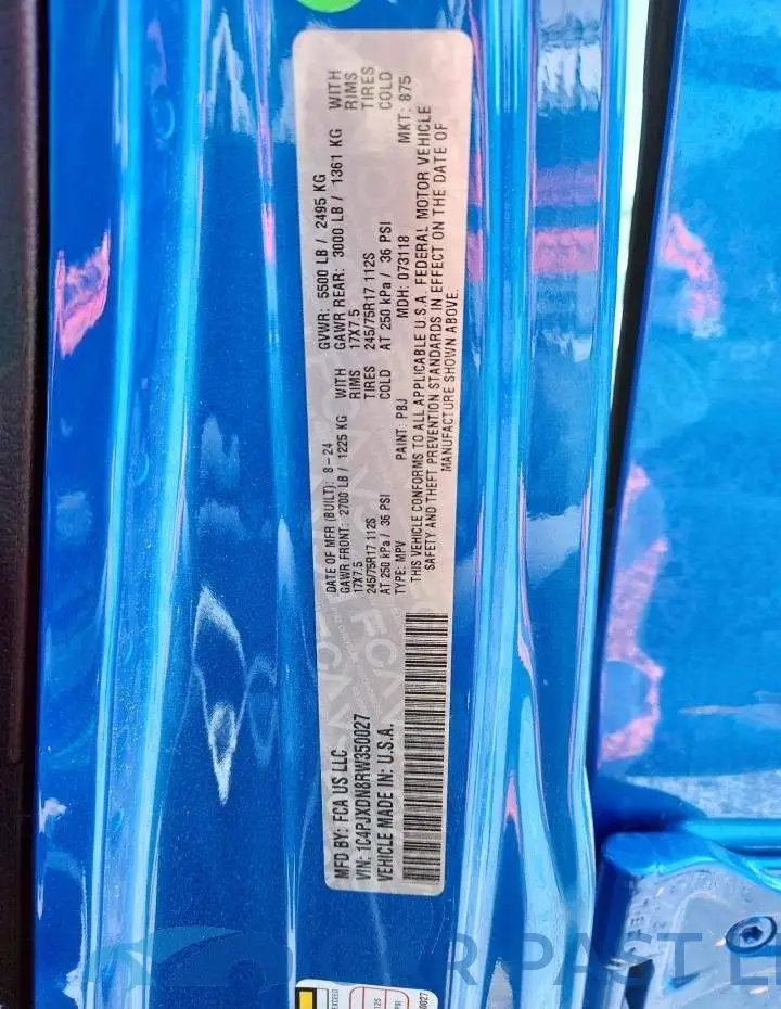 1C4PJXDN8RW350027# 13