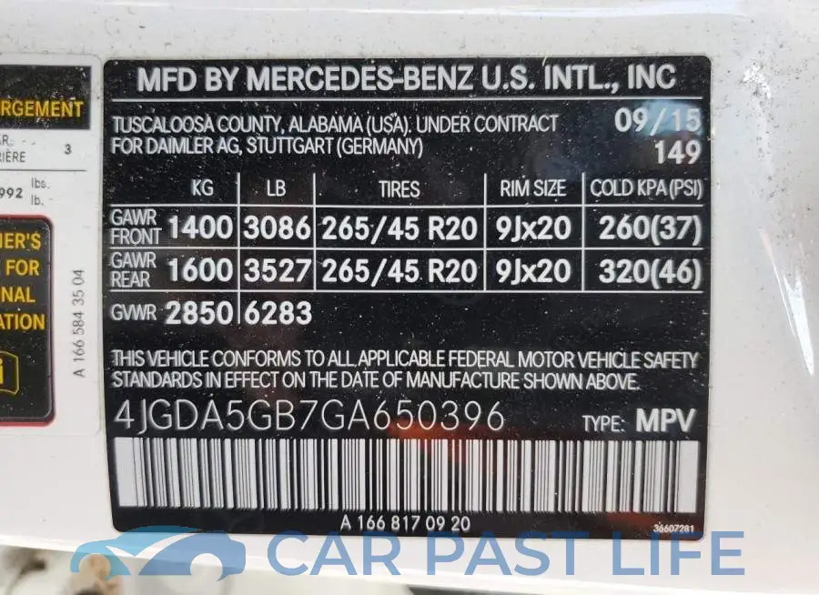 4JGDA5GB7GA650396# 13
