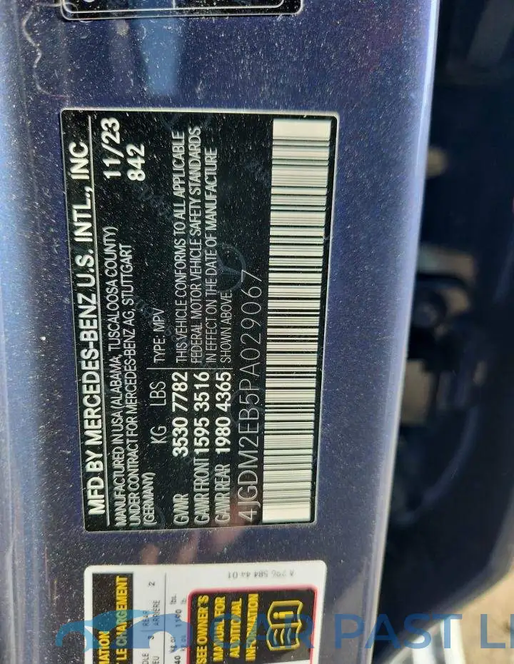 4JGDM2EB5PA029067# 14