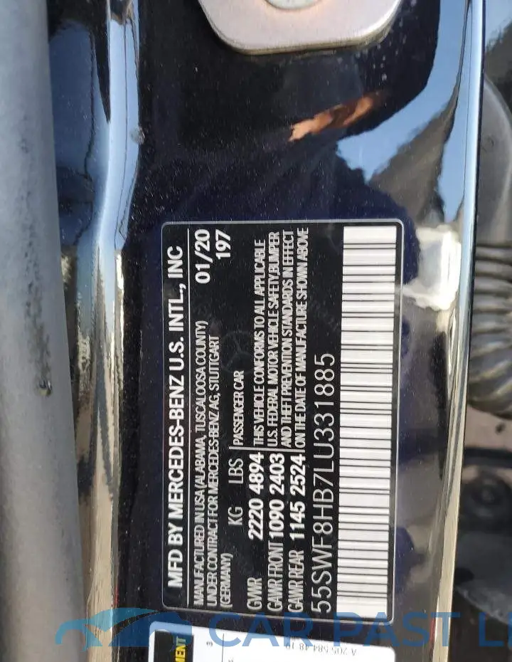 55SWF8HB7LU331885# 12