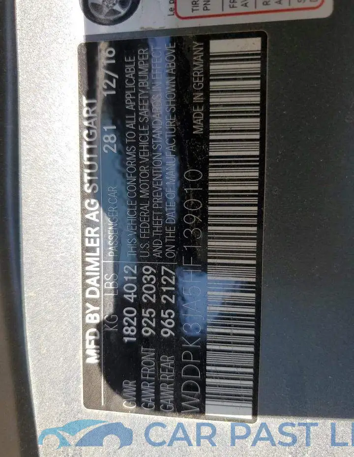WDDPK3JA5HF139010# 12